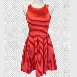 L’amour Nanette Lepore Electric Coral/Pink Skater Dress – Size S